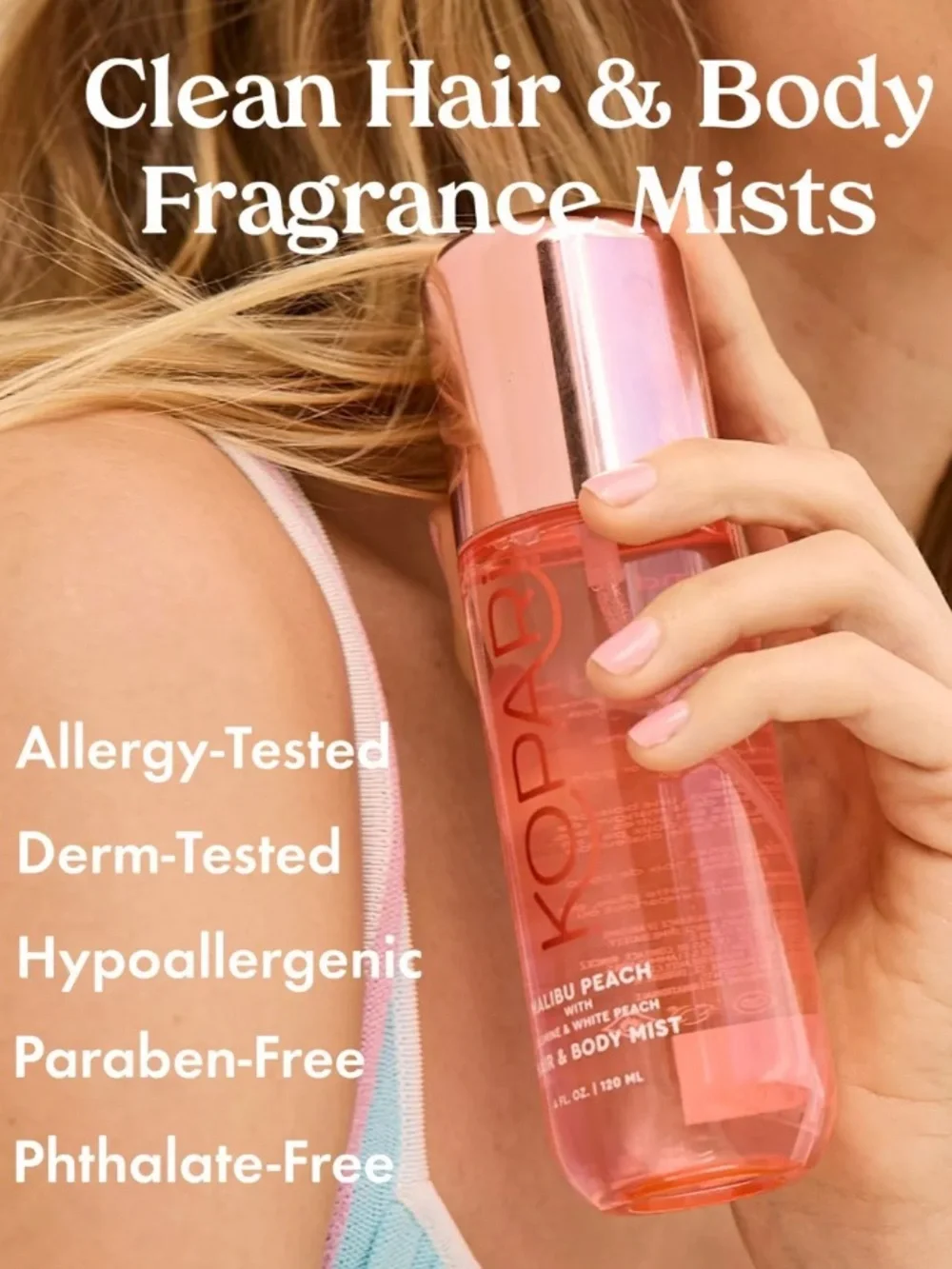 Kopari Malibu Peach Hair & Body Mist Mini 1oz BRAND NEW